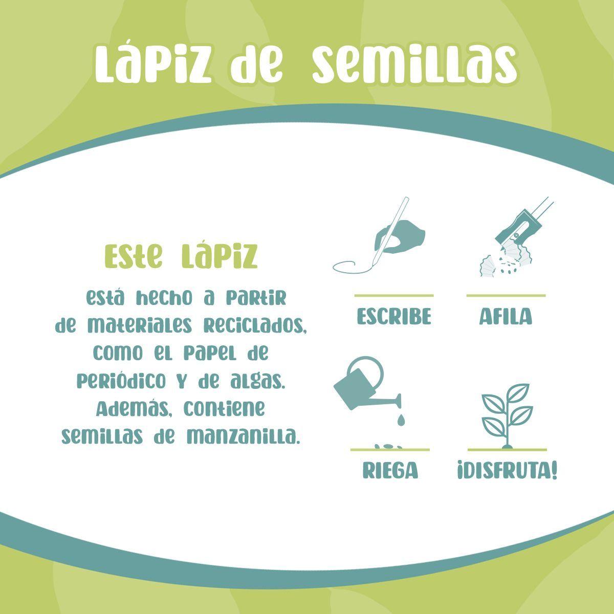 Lápiz de semillas plantable