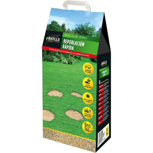 Semillas césped repoblación rápida batlle 5 kg