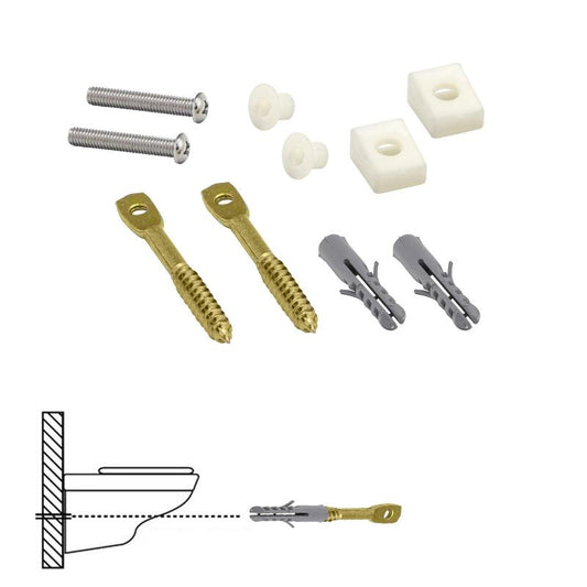 Kit Sanitario Fijación Wc  Horizontal 5x70 Mm. (2 Piezas)