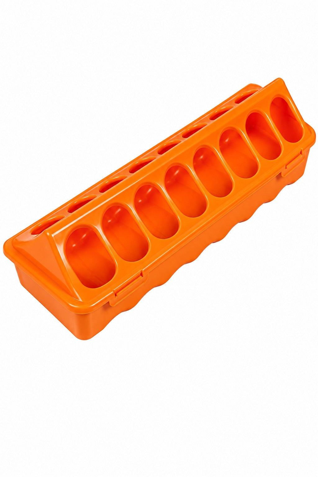 Comedero Plástico Para Pollos Naranja Gaun_2