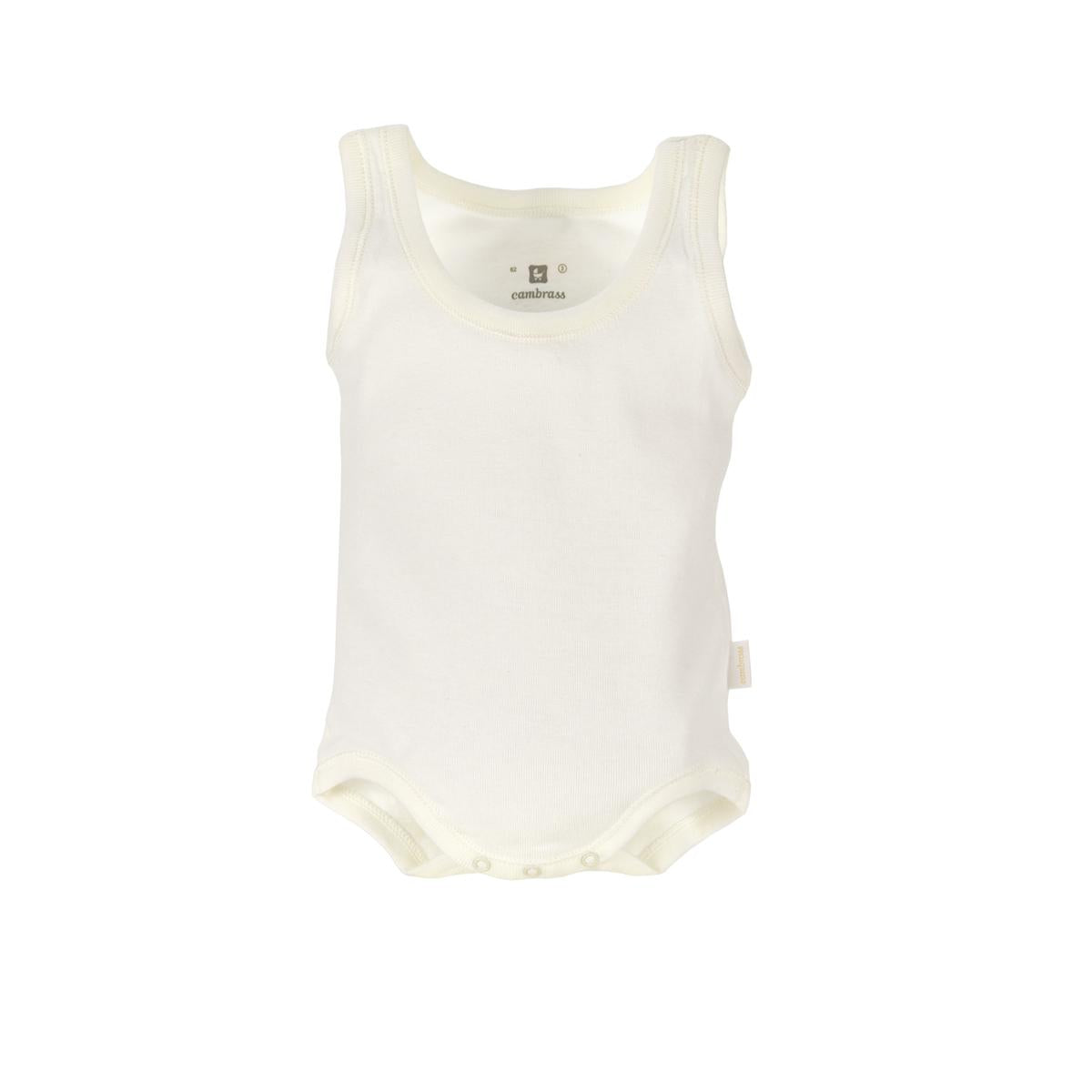 Body desmangado para recién nacidos en color beige talla 12