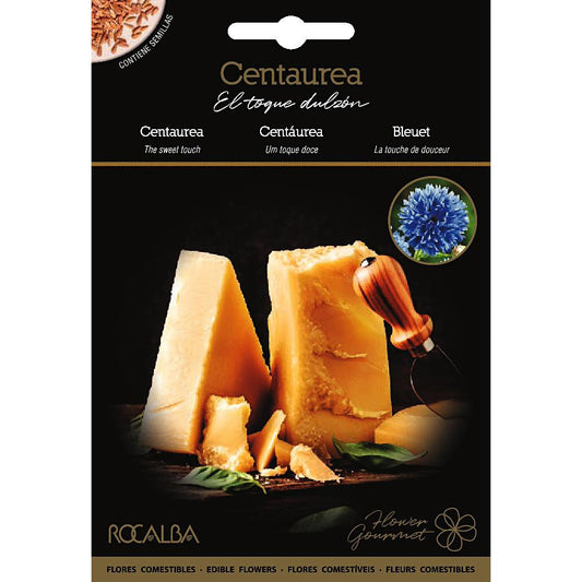 Semillas de flores comestibles de Centaurea Rocalba