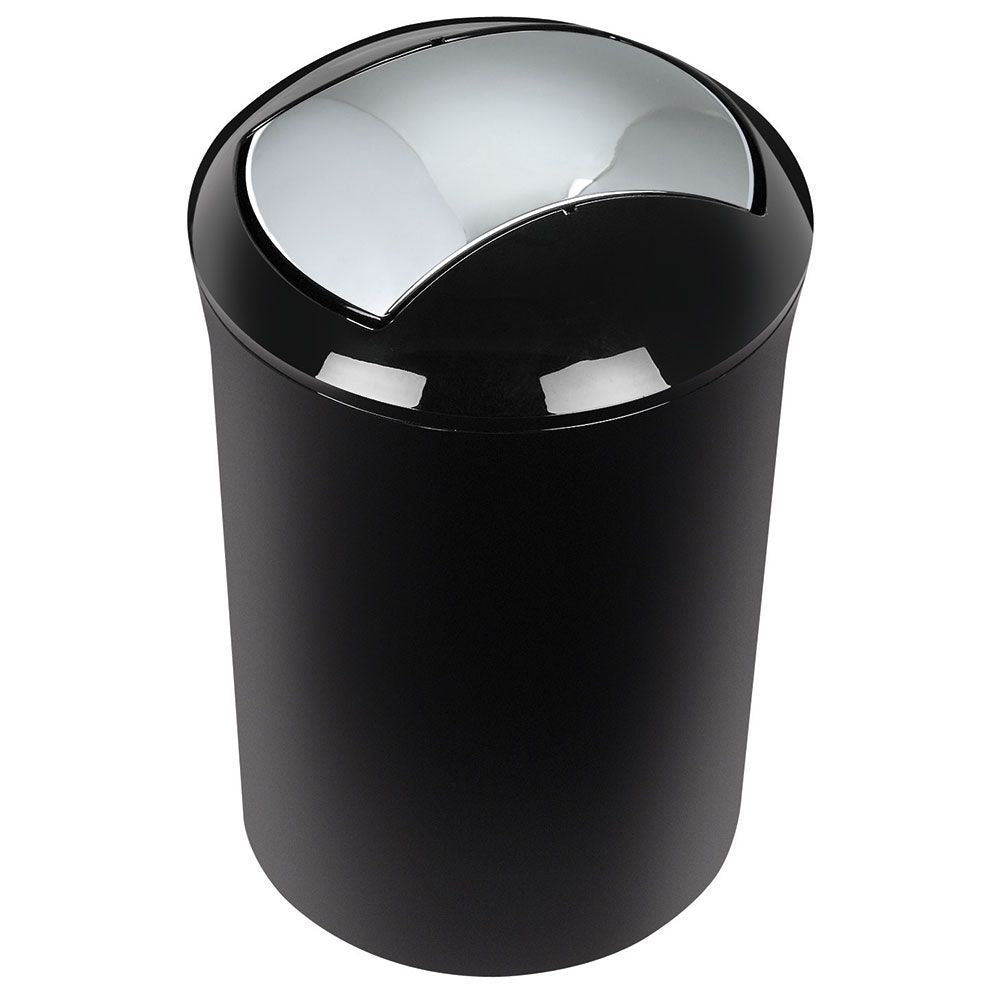 Cubo De Basura Spirella Colección Sydney Color Negro Acrilico (5l)_0