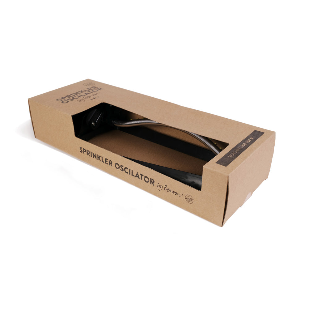 Aspersor - Oscilante, Acero, Plástico, Negro, 47 X 16,5 X 9 Cm