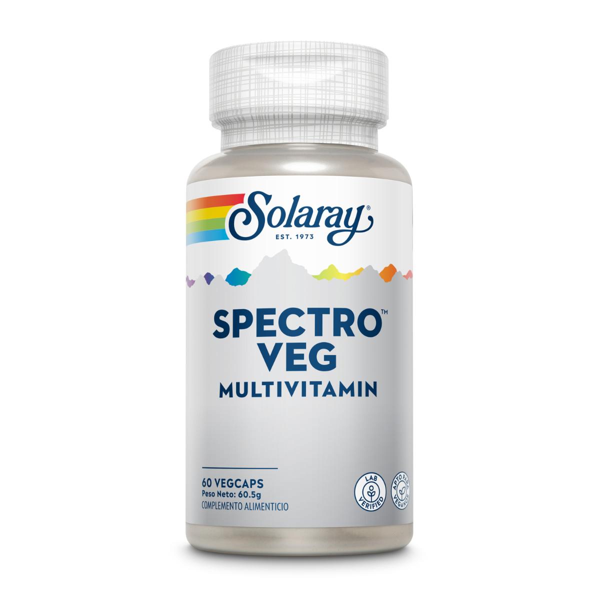 Spectro Multivitamin Solaray, 60 cápsulas vegetales