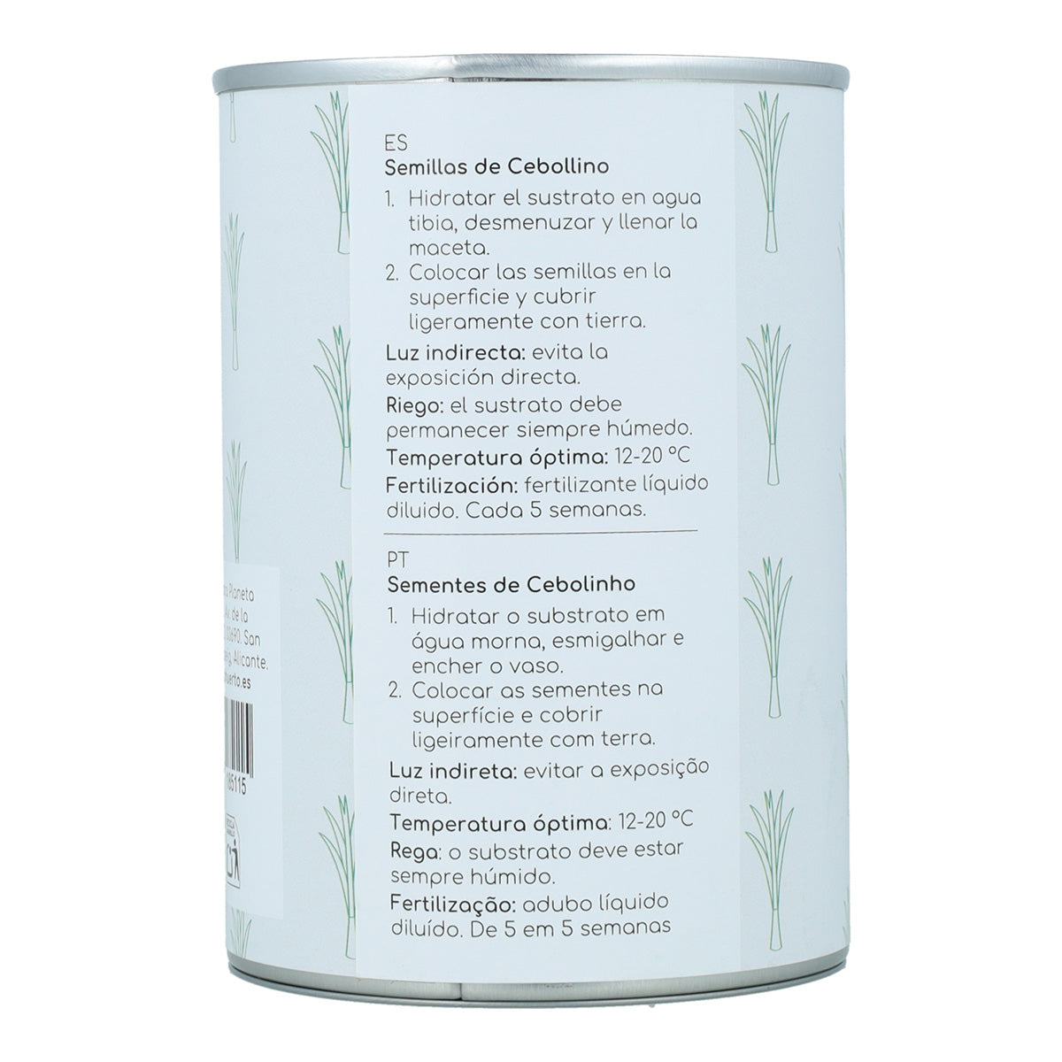 Kit de cultivo aromáticas Cebollino Planeta Huerto