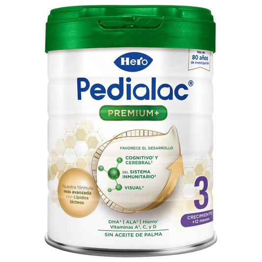 Leche infantil de crecimiento Pedialac 3 bote 800 g-Hero Baby