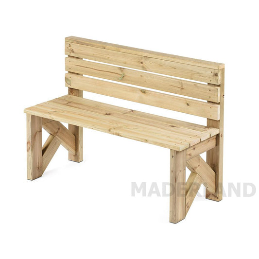 Banco de madera para exterior Jaén Maderland 120x45 cm