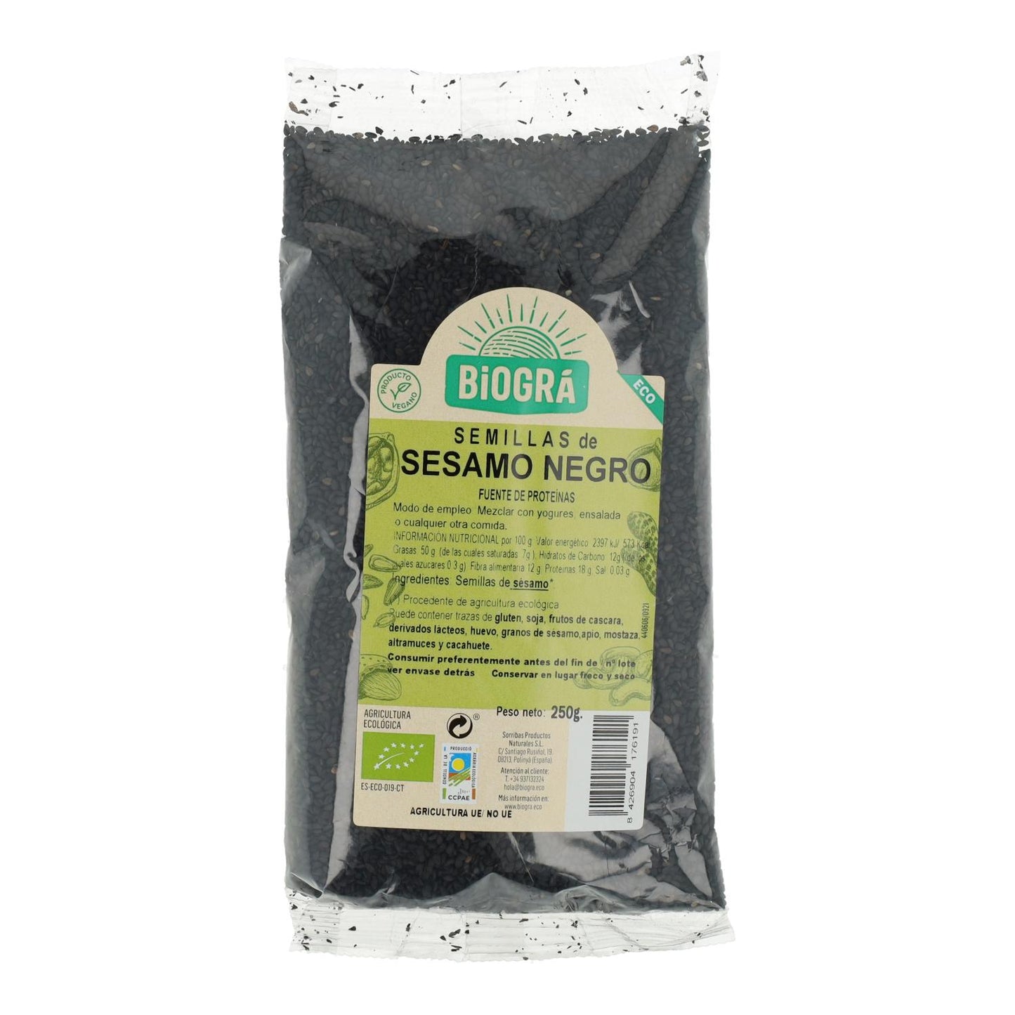 Sésamo negro Biogra 250 g