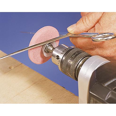 Wolfcraft 2140000 - 1 muela para afilar, cuchillos y tijeras portátil 6 mm Ø 60 mm