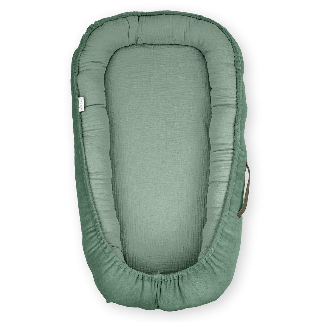 Cuna Nido Colecho Bebe Muselina Salvia