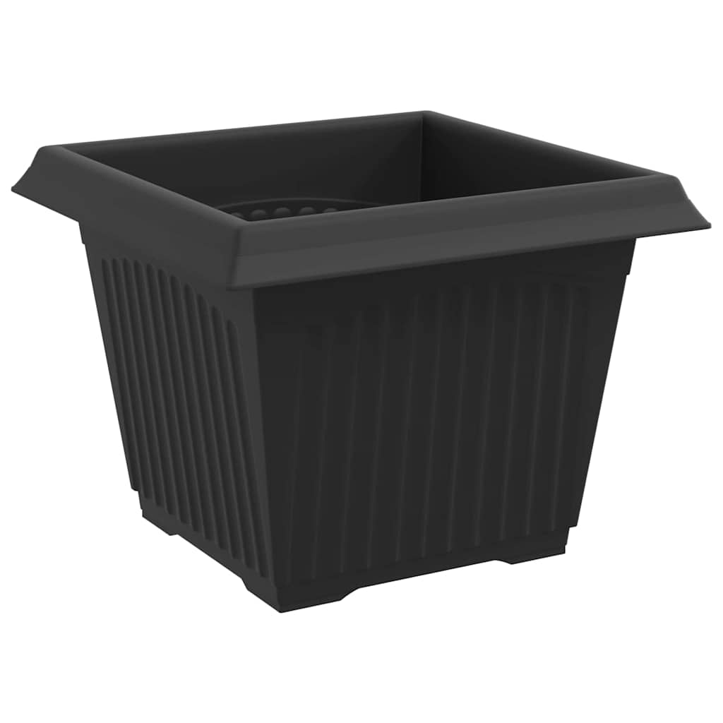 Macetas 6 Uds. Negro Plástico_5