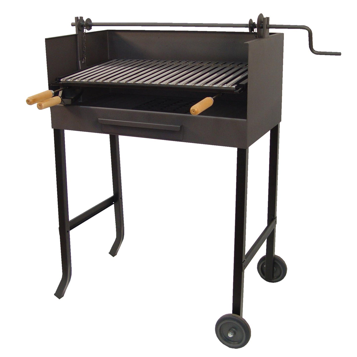 Barbacoa con Elevador y Parrilla Inox Imex el Zorro 61x40x107