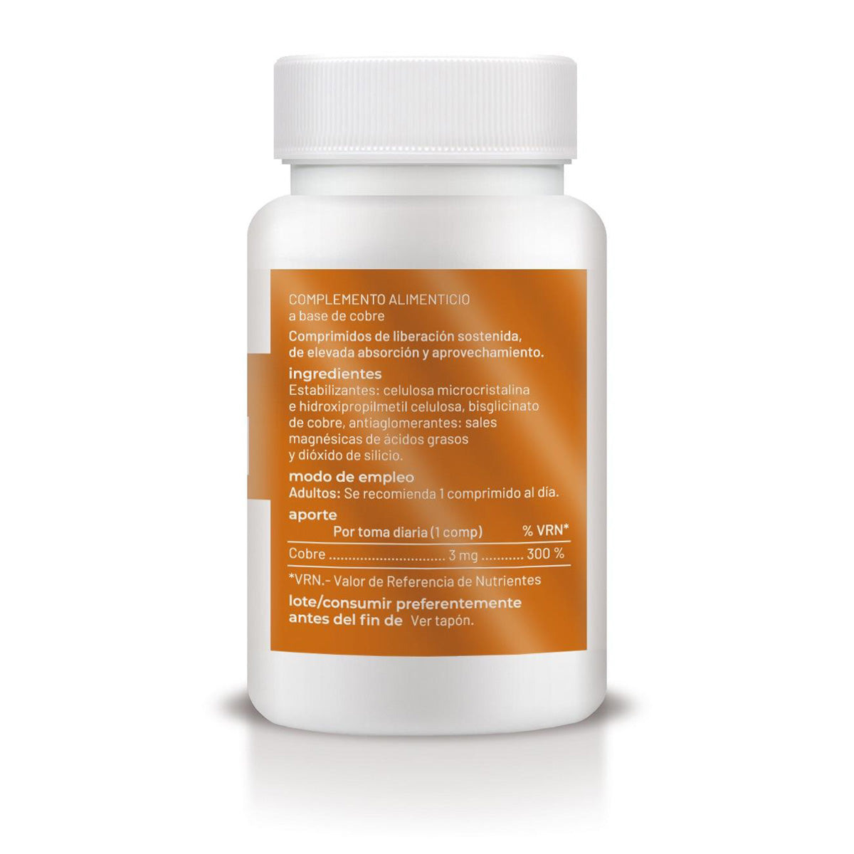 Cobre liberación sostenida, Soria Natural, 60 comprimidos