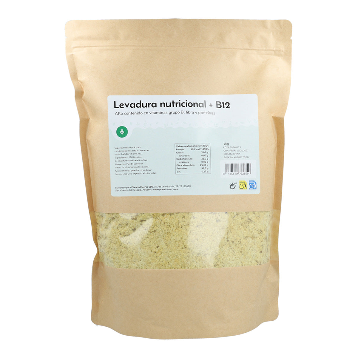 Levadura Nutricional + B12 Planeta Huerto 250 g