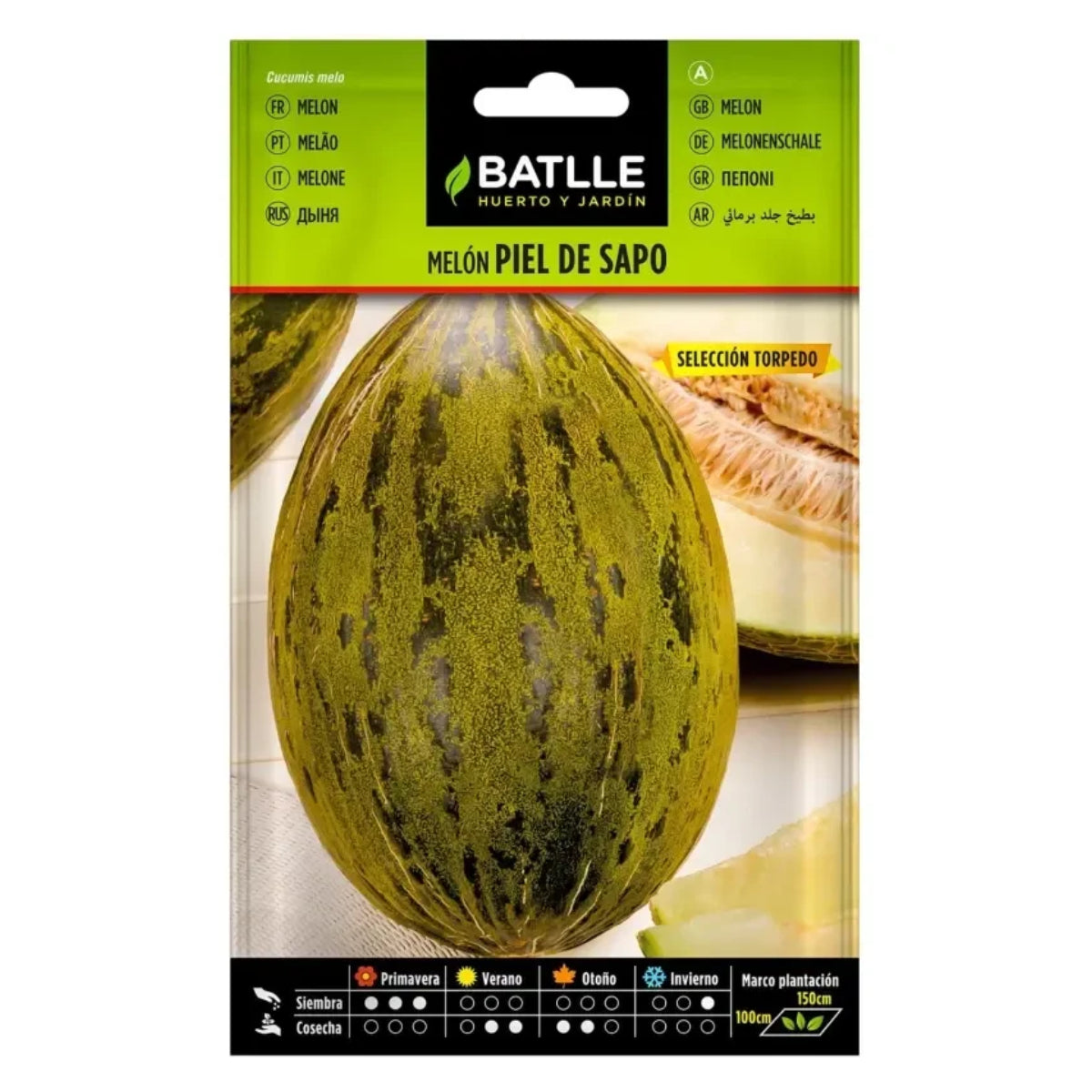 Semillas de Melón Piel de sapo sel. Torpedo Batlle