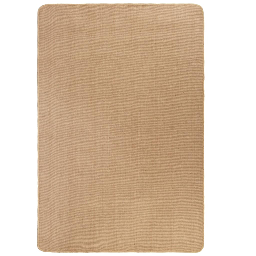 Alfombra De Yute Con Reverso De Latex Color Natural 120x180 Cm / Vetonek_4