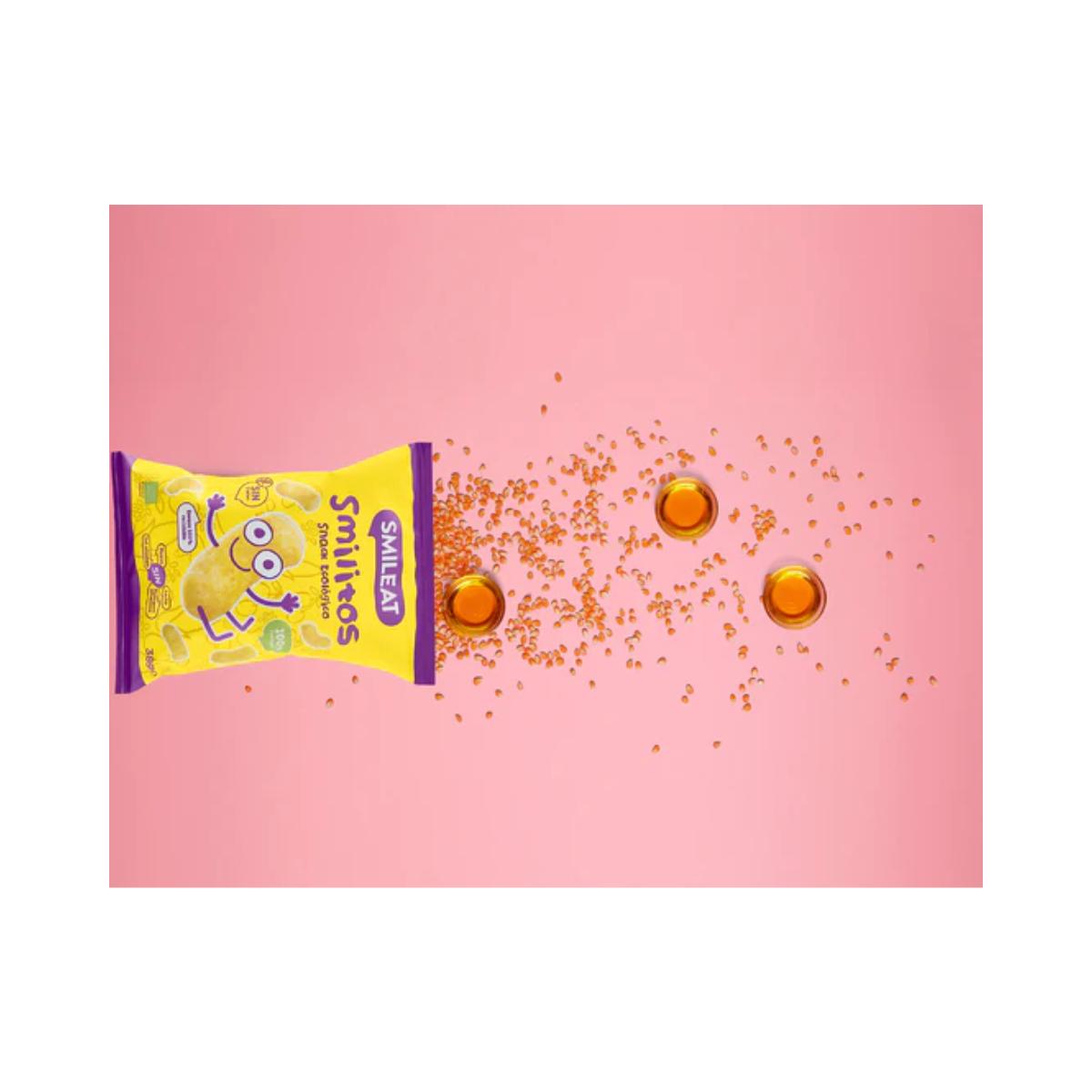 Smilitos, gusanitos de maíz ecológico Smileat, 38g