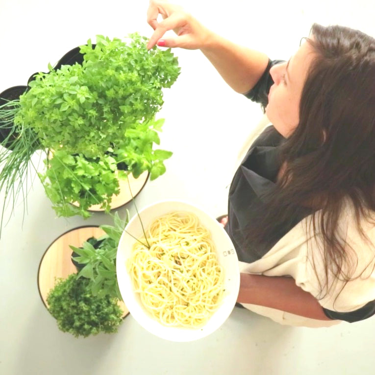 Huerto Vertical De Interior Citysens; Color Blanco; 3 Macetas; Incluye Kit De Semillas De Plantas Aromáticas