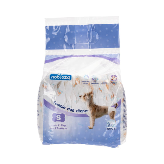 Pañales para perro hembra S 10 uds. Nobleza
