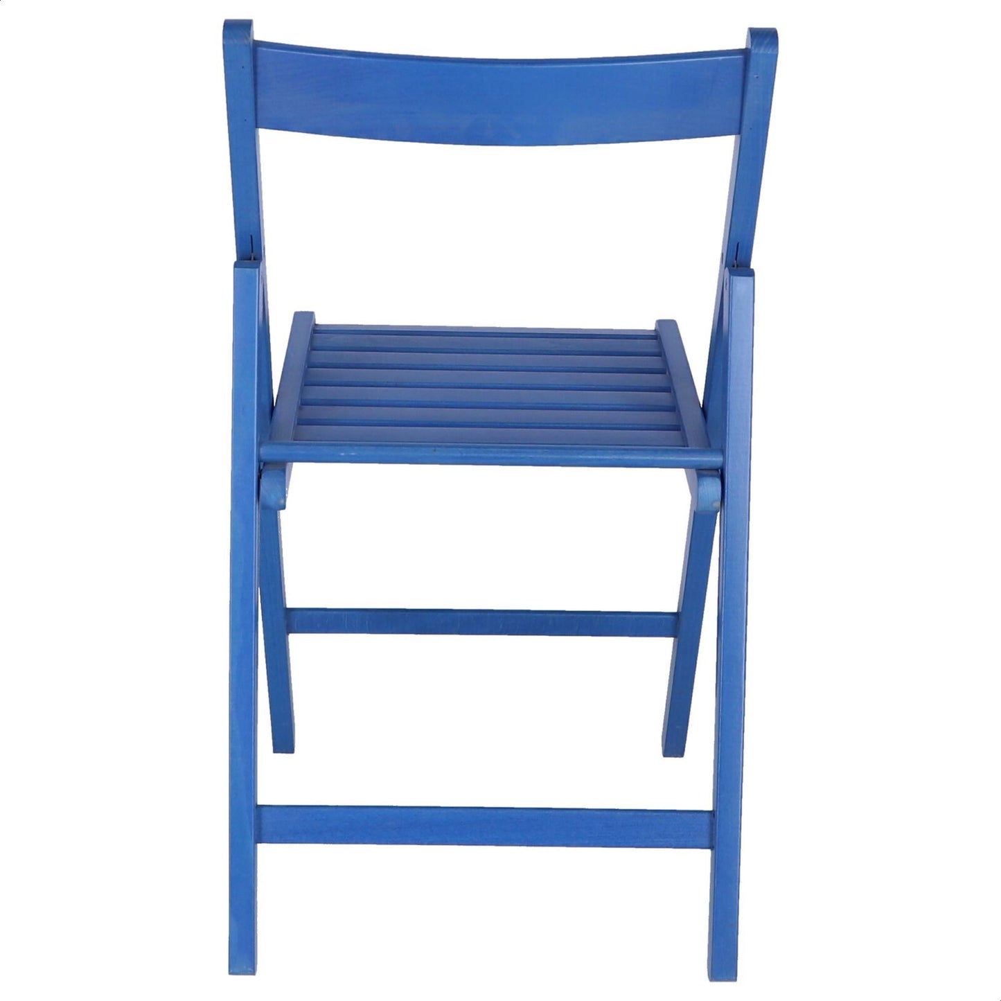 Well Home Mobiliario & Decoración - Pack 4 Sillas Bas En Madera De Haya, Acabado Azul