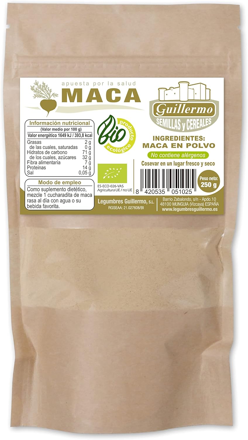 Maca En Polvo Bio - 250 G_0