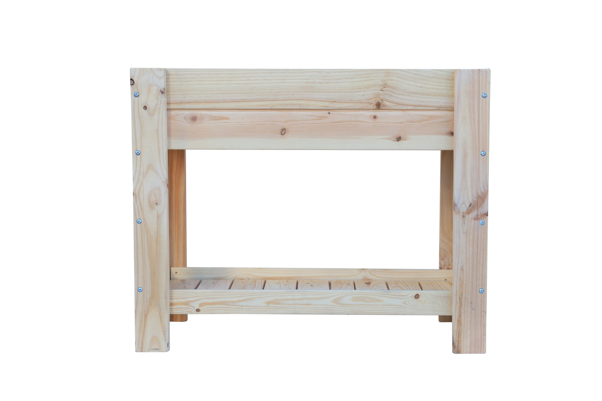 Mesa De Cultivo los Toscares De Madera Natural De 99 X 39 X 80 Cm 50l + Bolsa Geotextil, Huerto Urbano Para Interior..