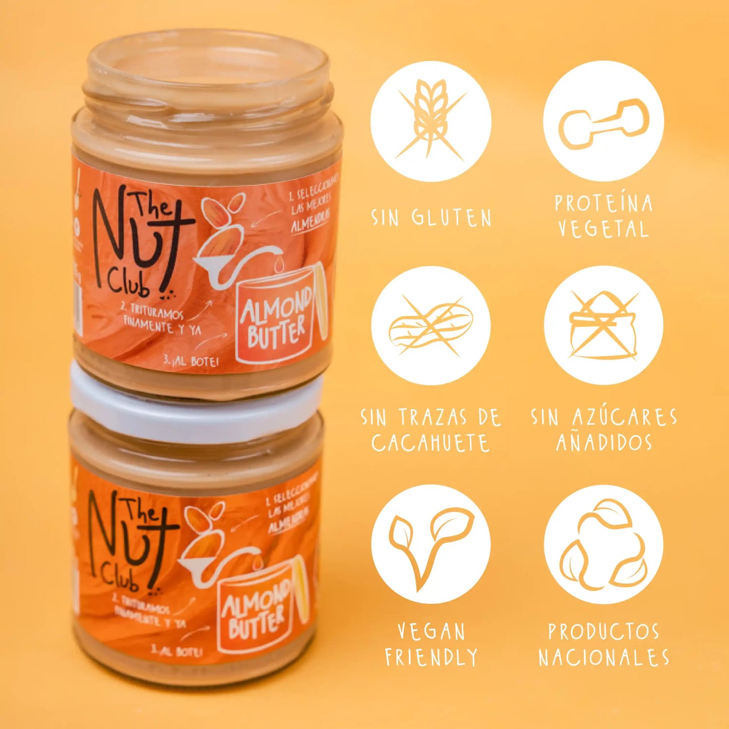 Crema de almendra nacional