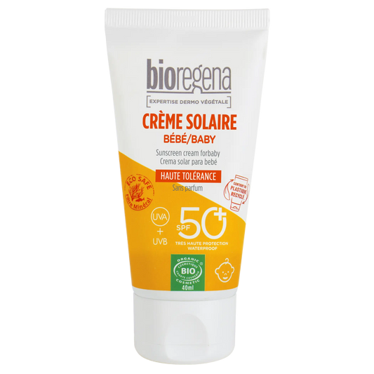 Crema Solar para Bebés SPF 50+ Hipoalergéinca Bioregena 40 ml