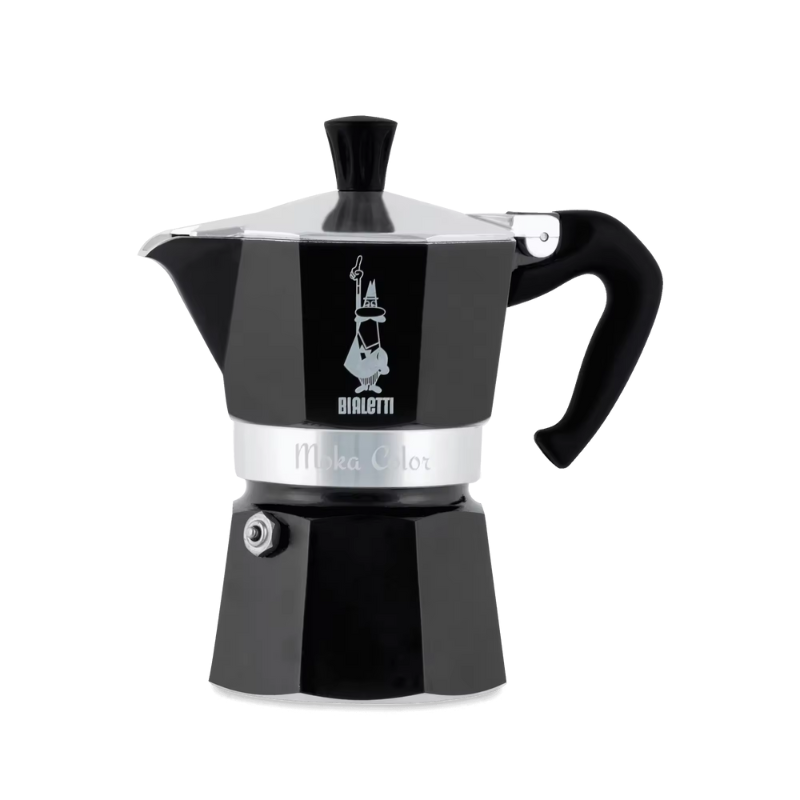Bialetti Moka Express Cafetera Italiana Aluminio, Negro_0