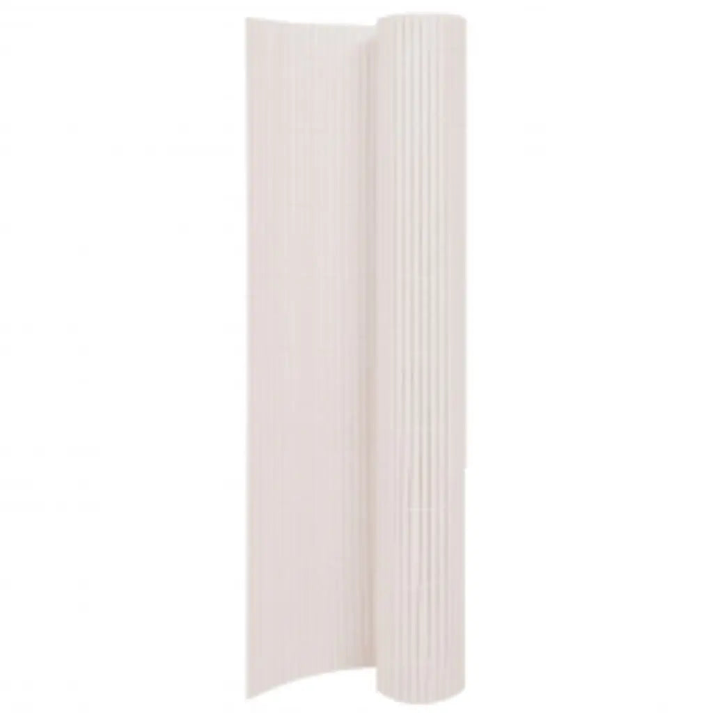 Valla De Jardín De Doble Cara Blanco 110x500 Cm / Vetonek_4