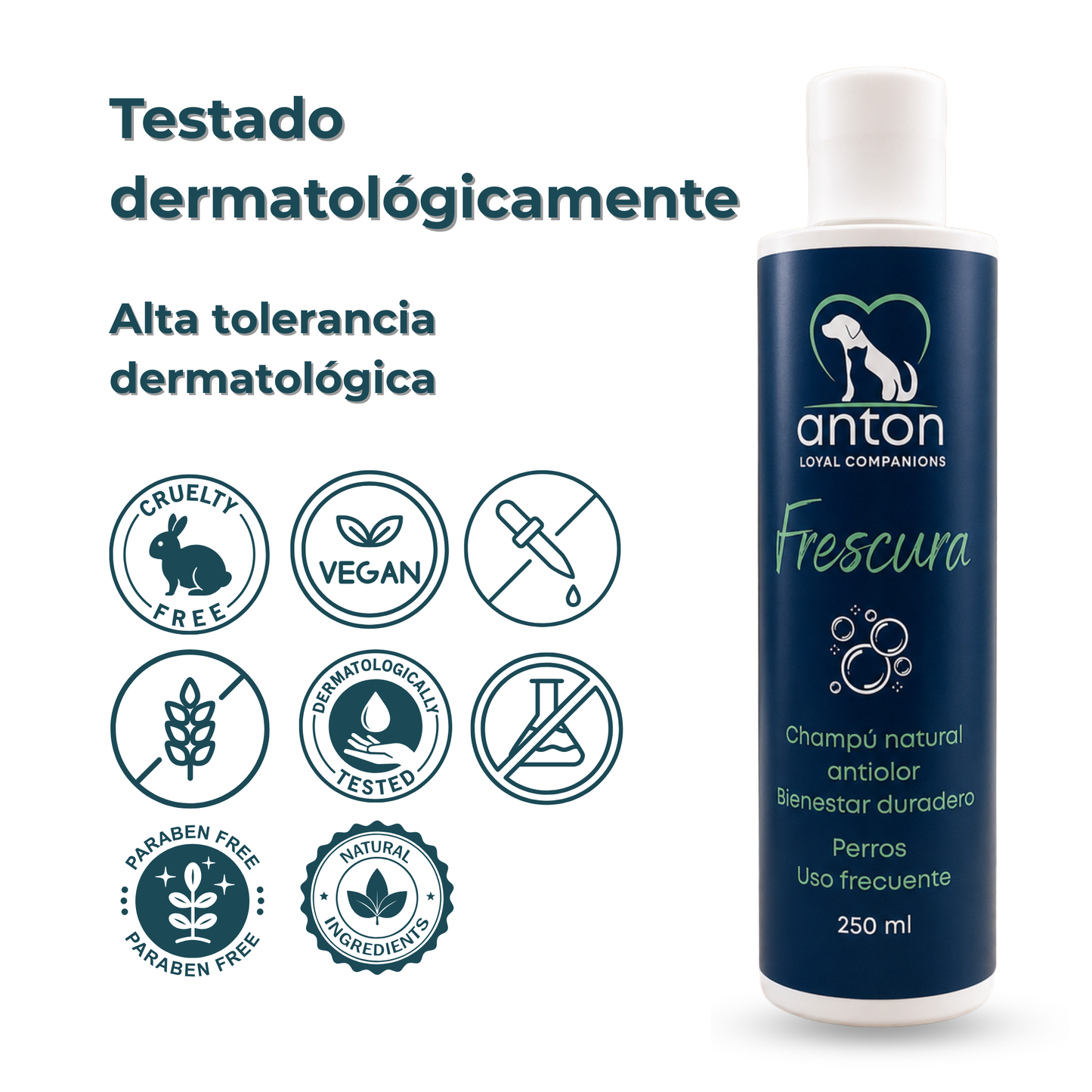 Champú natural para el control de olores en perros – Pack 2 x 250 ml_5