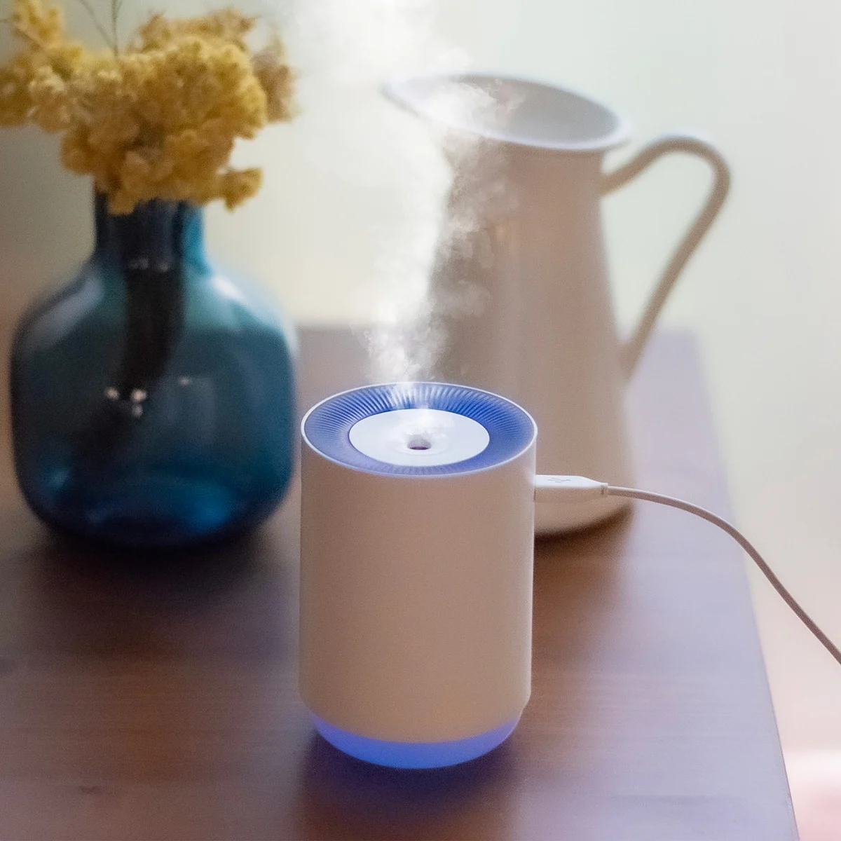 Humidificador Ultrasónico White SYS Aromas 255 ml | Brumizador, Luz LED y Apagado Automático | Esencias Hidrosolubles_1