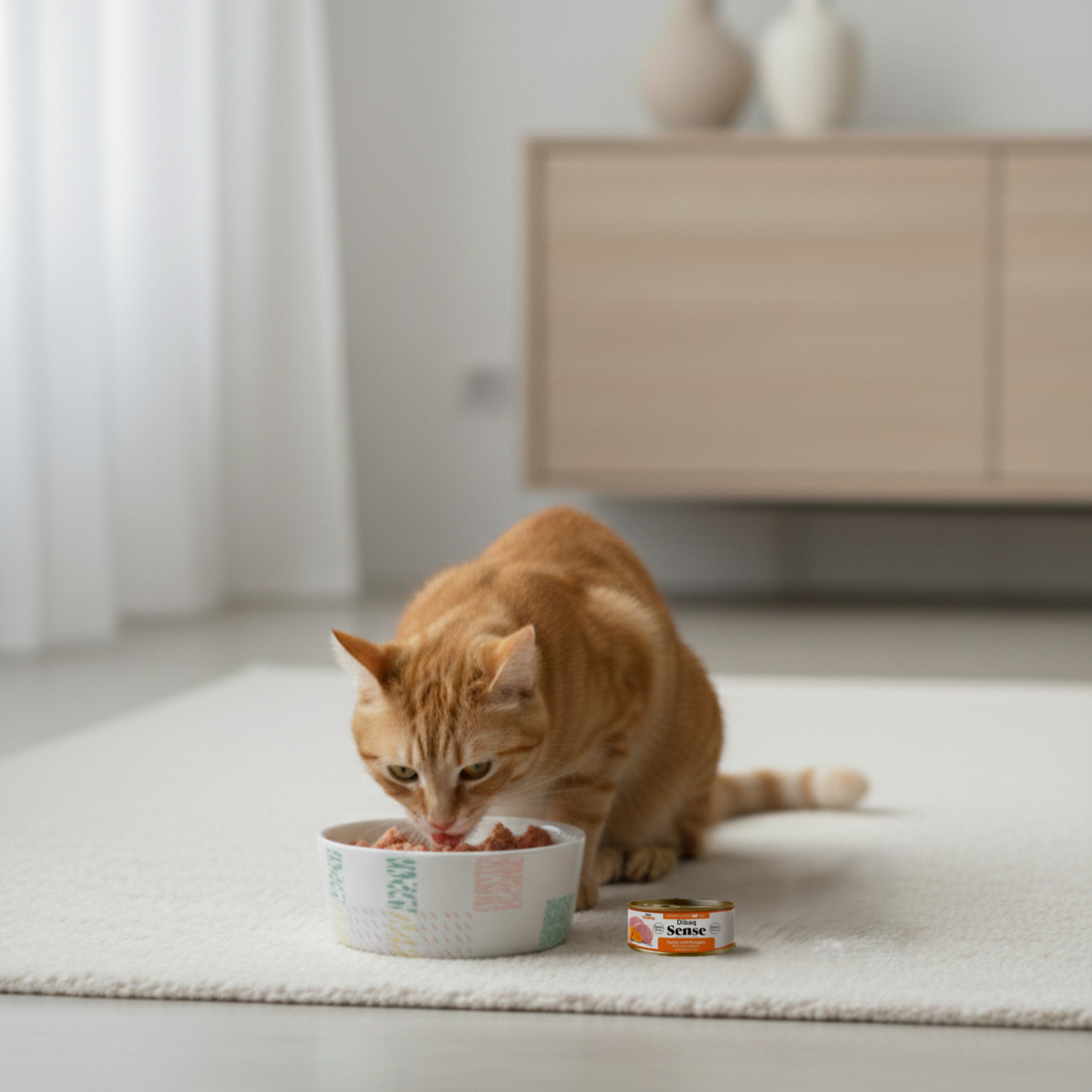 Dibaq Sense Cat Esterilizado Pavo Con Calabaza (70 G X 12 Uds)_5