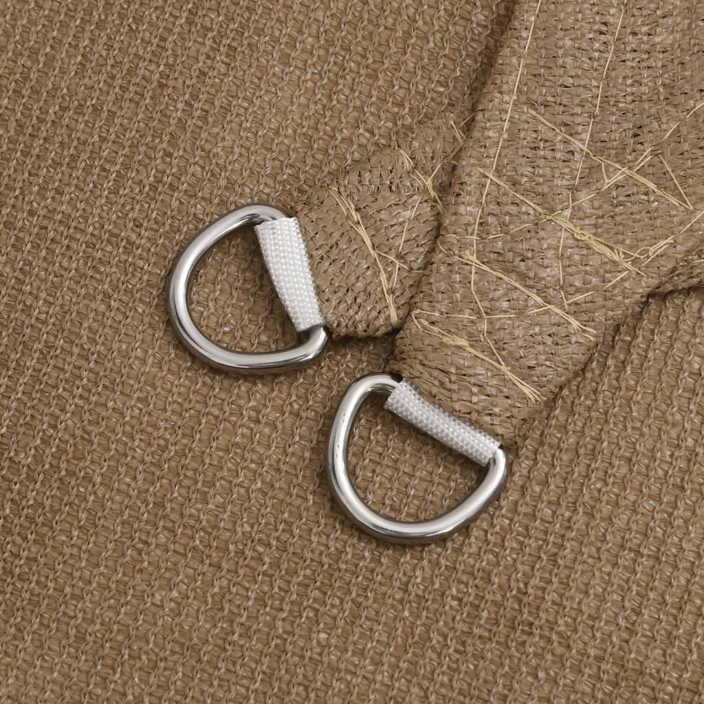 Toldo De Vela Hdpe Gris Taupe 160 G/m² 3,6x3,6x3,6 M_4