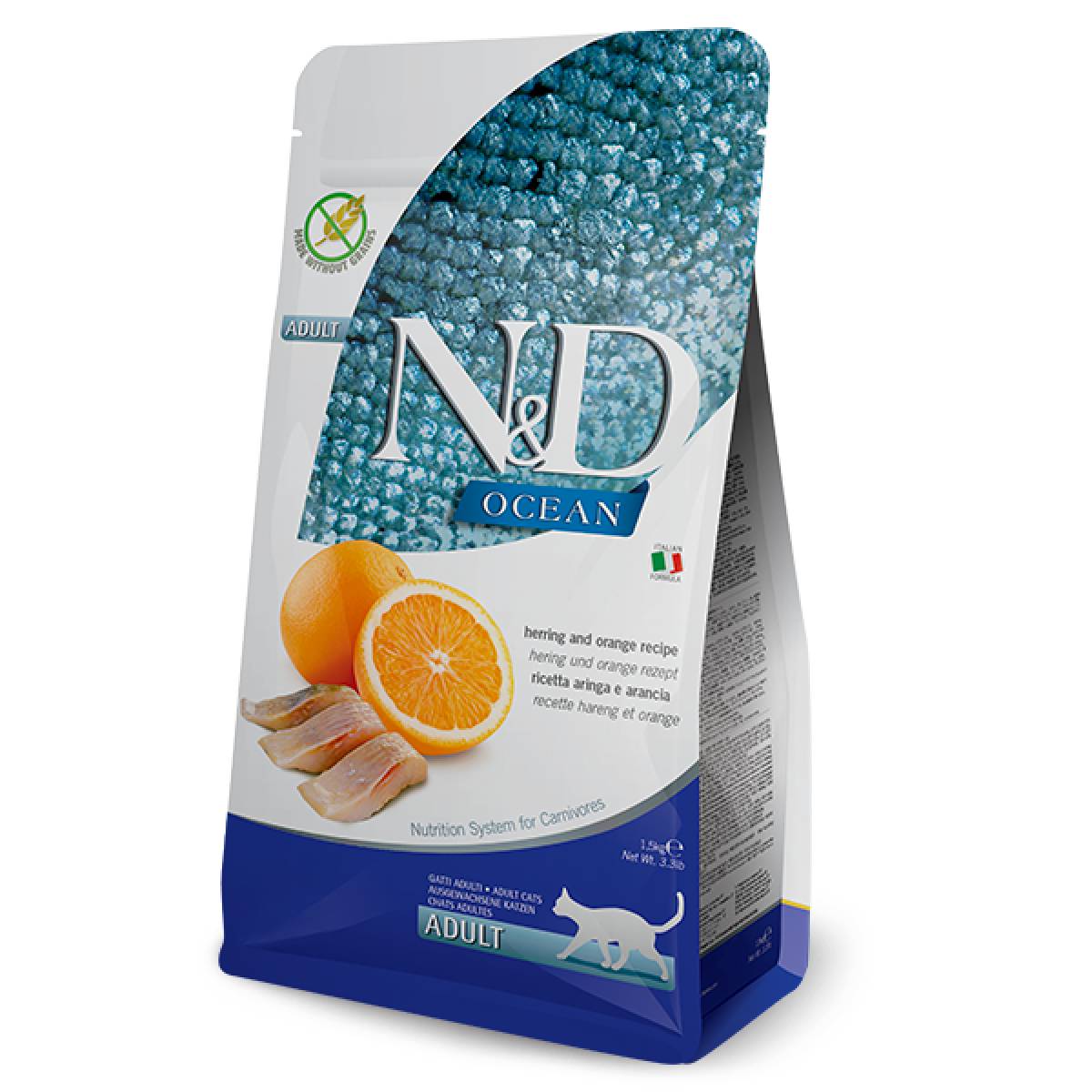 ND Ocean Neutered arenque Pienso para gatos Farmina 1,5 kg