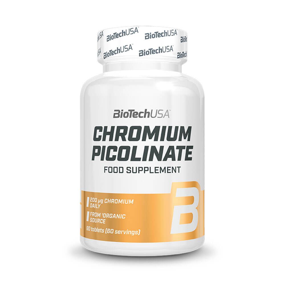 Picolinato De Cromo - 60 Tabletas - Quemadores - Biotech Usa_0
