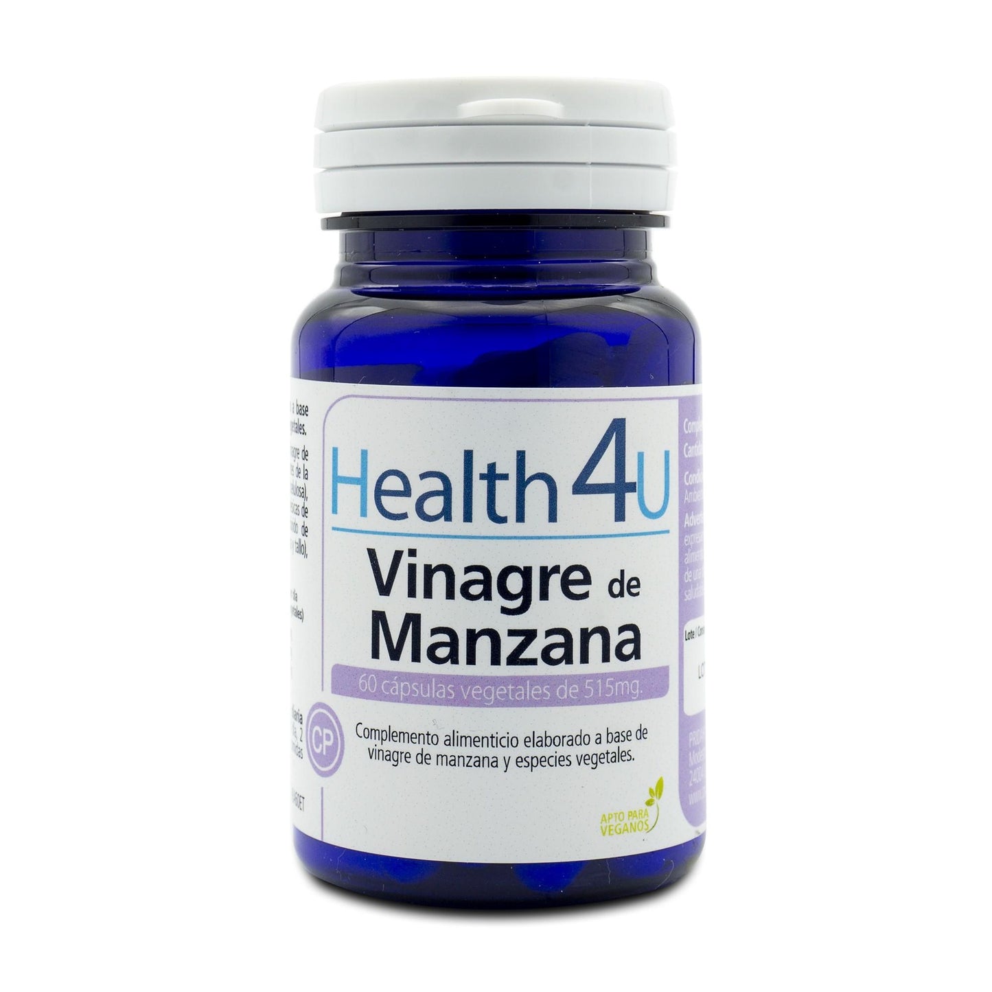 Vinagre de manzana H4U 60 cápsulas vegetales de 515 mg