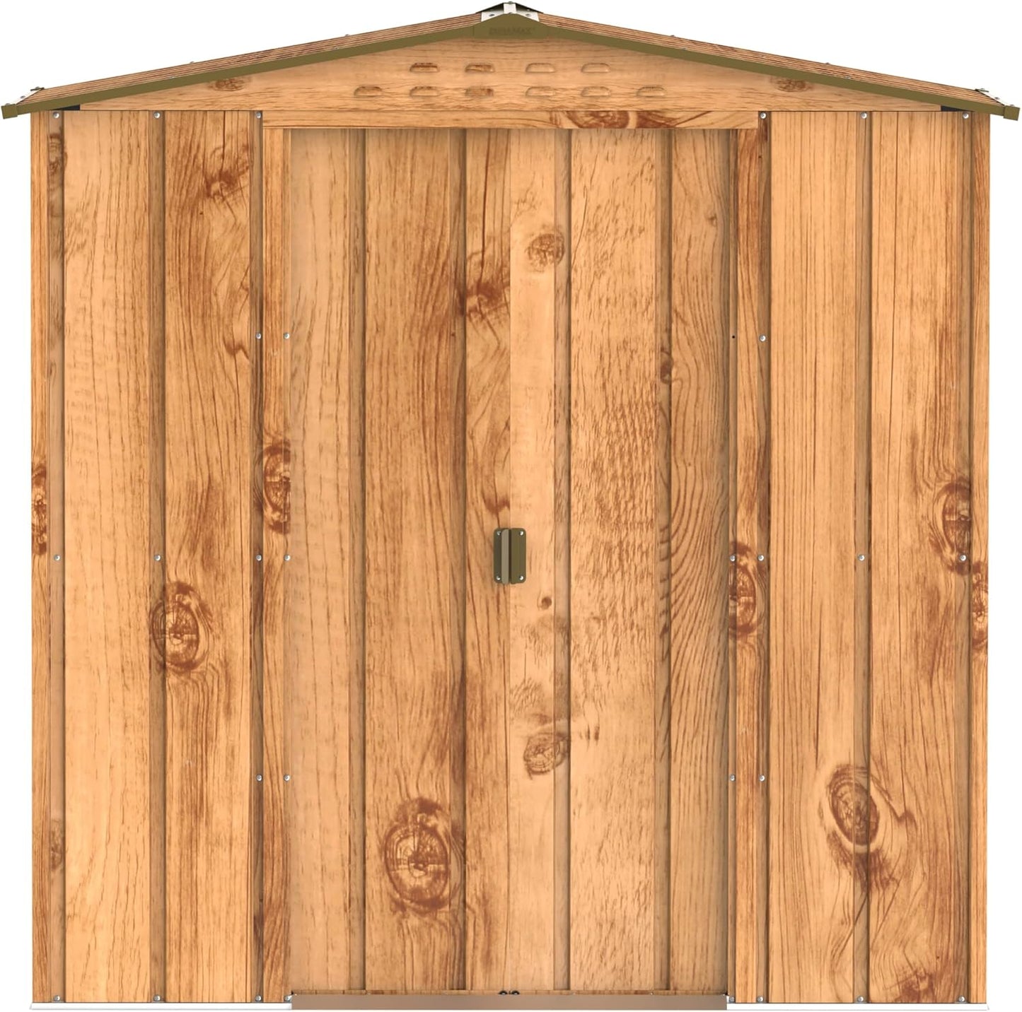 Duramax - Caseta Jardín - Top Venus 6x4 - Metal - Color Imitación Madera_5