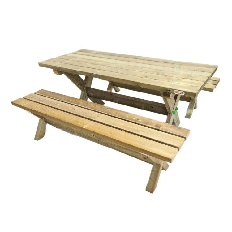 Mesa De Picnic Masgames Xerta 180 Madera Sin Pintar.