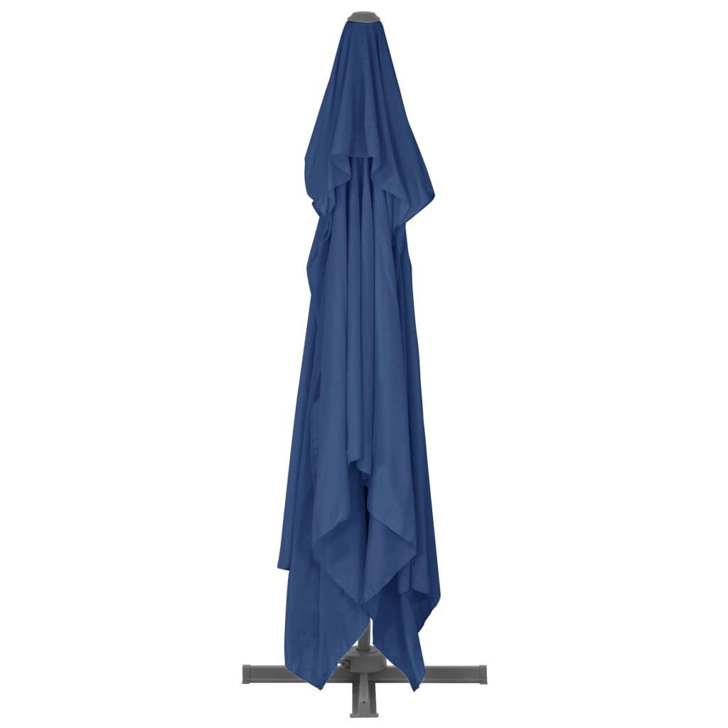 Vidaxl Sombrilla Voladiza De Jardín Poste De Aluminio Azul Azure 4x3 M_4