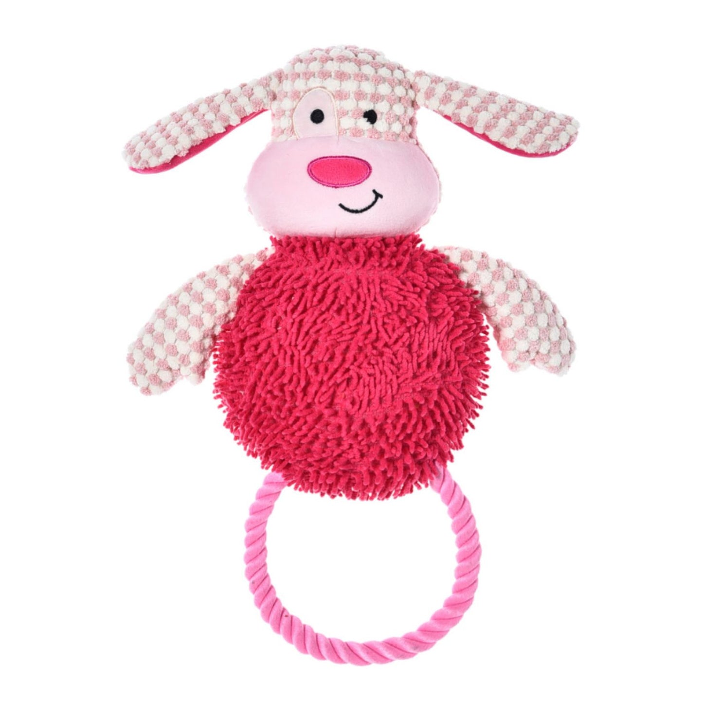 Juguete De Peluche Para Perro Wuapu Multitexturas, Diseño Vaca De 25 X 33cm Con Sonido_0