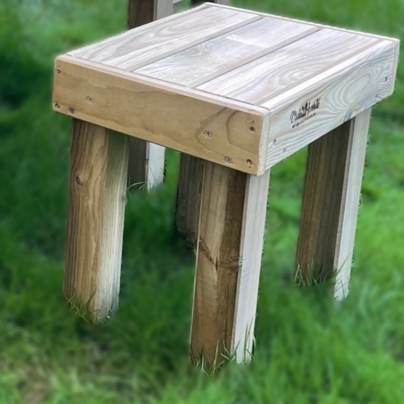 Banco Korudeck De Madera Tratada Para Jardín Vidahuerto 45x33x50 Cm._3