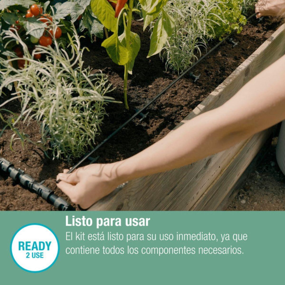 Set de Riego por goteo para huertos y parterres (35 plantas) Microdripsystem Gardena