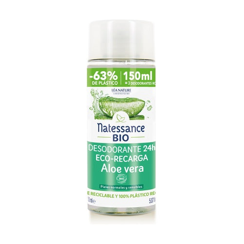 Eco - Recarga Desodorante Aloe Vera Natessance 150 ml