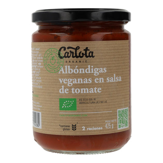 Albóndigas Veganas en Salsa de Tomate Carlota 425 g