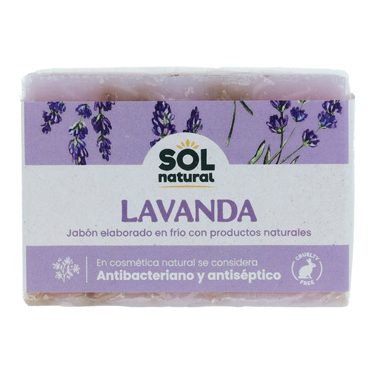 Jabón natural de lavanda Sol Natural 100 g