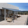 Pérgola adosada Sierra 299x924 cm gris