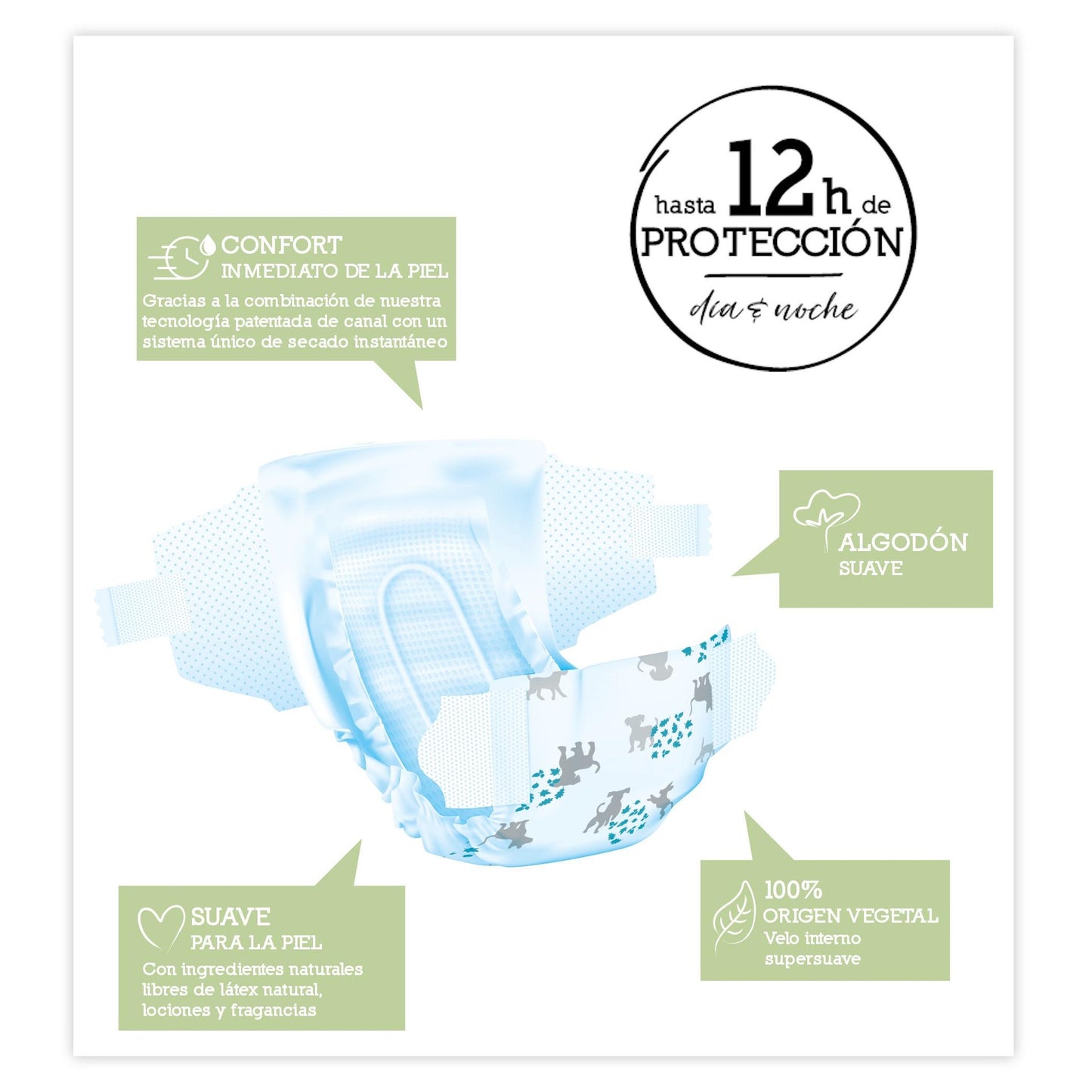 Pañales Moltex Pure & Nature T5 (13-18 kg), 44 Uds