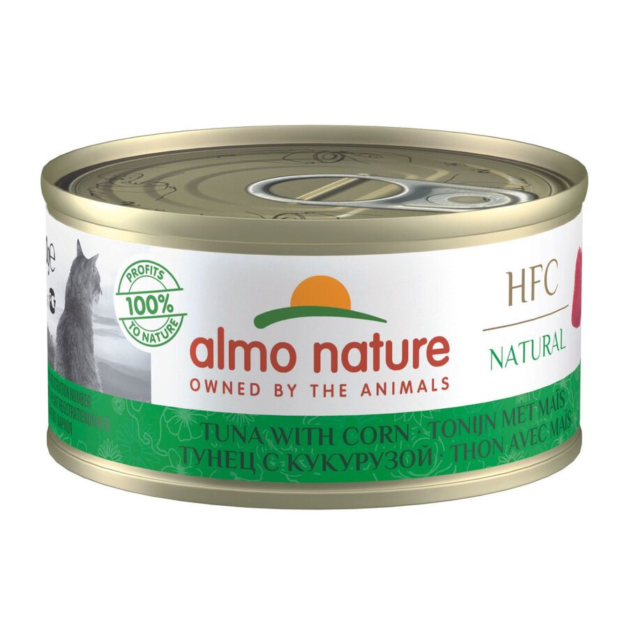 24ux70gr Sobre De Comida Natural Almo Para Gato Hfc De Atun Y Maiz_0